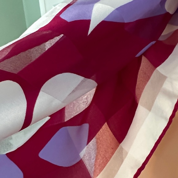 Valentina Red and Purple Scarf - Picture 3 of 4